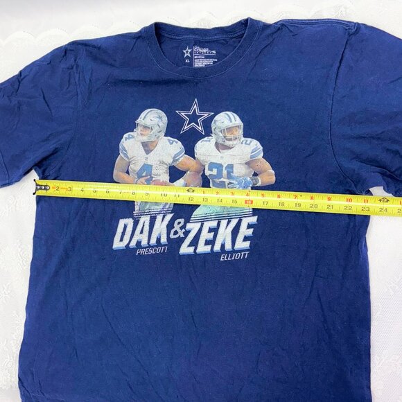 NFL Dallas Cowboys DAK PRESCOTT ZEKE ELLIOTT Fan Shirt Football - Picture 4 of 6